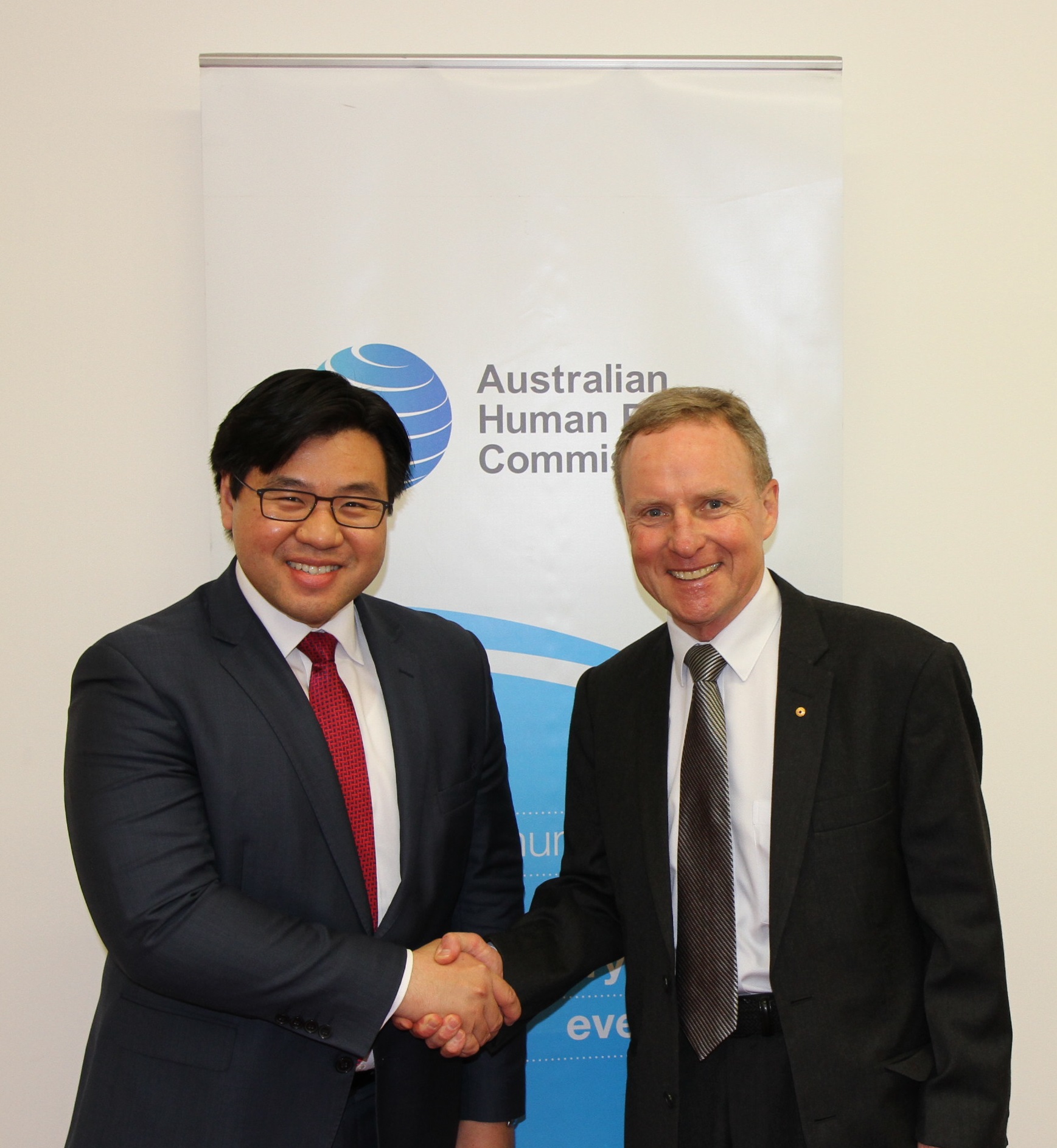 Race Discrimination Commissioner Tim Soutphommasane and David Morrison AO