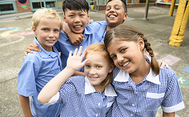 students smiling