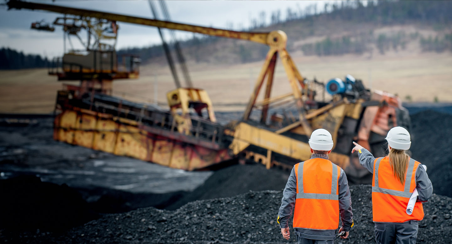 Coal mining workers