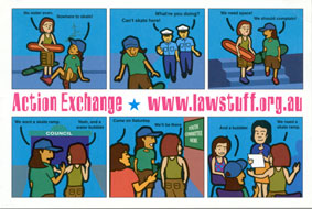 The Action Exchange Project Postcard