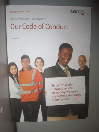 Serco poster on display at Curtin IDC