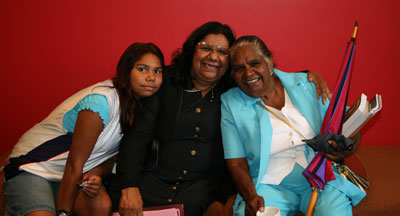 Participants at the launch, Lena Yarry and friends