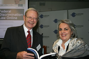 John von Doussa QC and Hon Justice Susan Crennan browsing Federal Discrimination Law