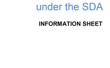 Religious Exemptions under the SDA - an information sheet