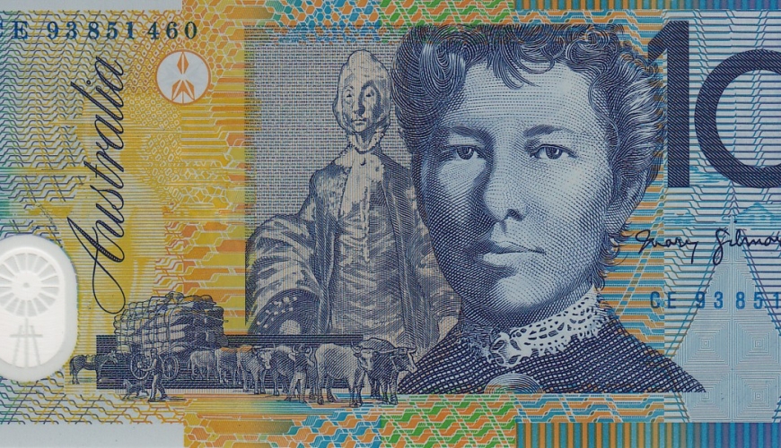 Image of an Australian $10 note.