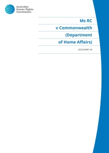 Ms RC v Commonwealth (Department of Home Affairs)